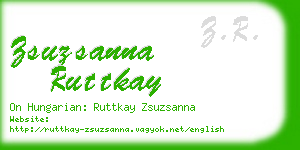 zsuzsanna ruttkay business card
